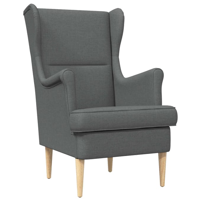 vidaXL - Fauteuil - Donkergrijs - Stof