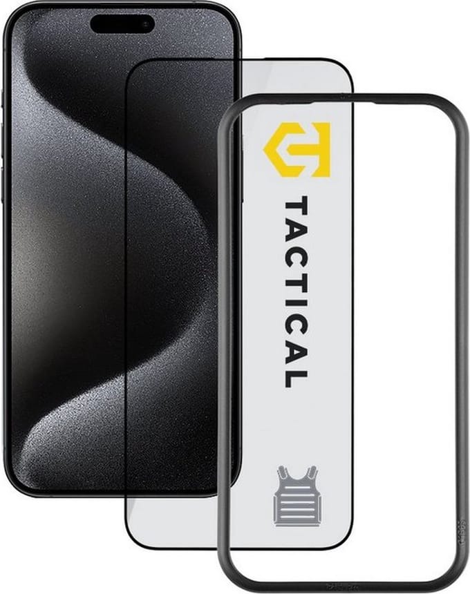 Tacticals Tempered Glass Impact Armour Screenprotector - Apple iPhone 15 Pro Max (6.7") - Zwart