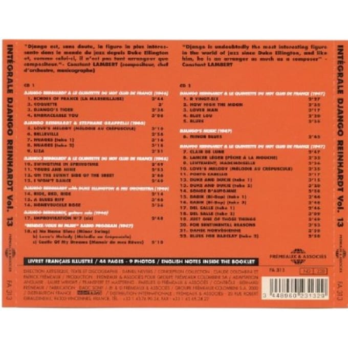 Django Reinhardt - Complete Django Reinhardt 13 (2 CD)