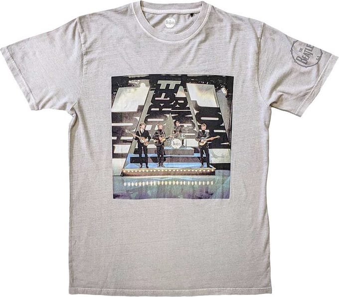 The Beatles - On Stage Heren T-shirt - L - Grijs