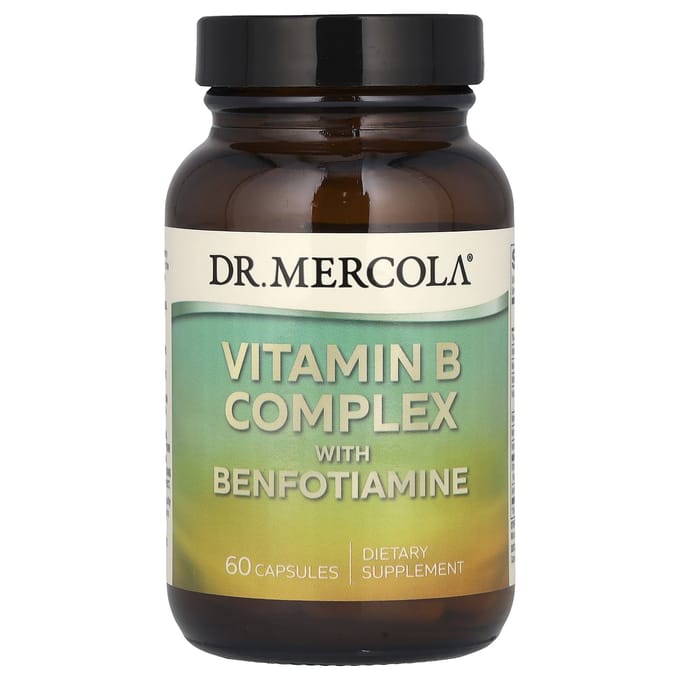 Dr. Mercola - Vitamin B Complex with Benfotiamine - 60 capsules