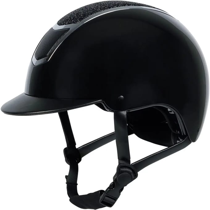 Harry's Horse Veiligheidscap Matterhorn sparkle Black-Silver - 53-55
