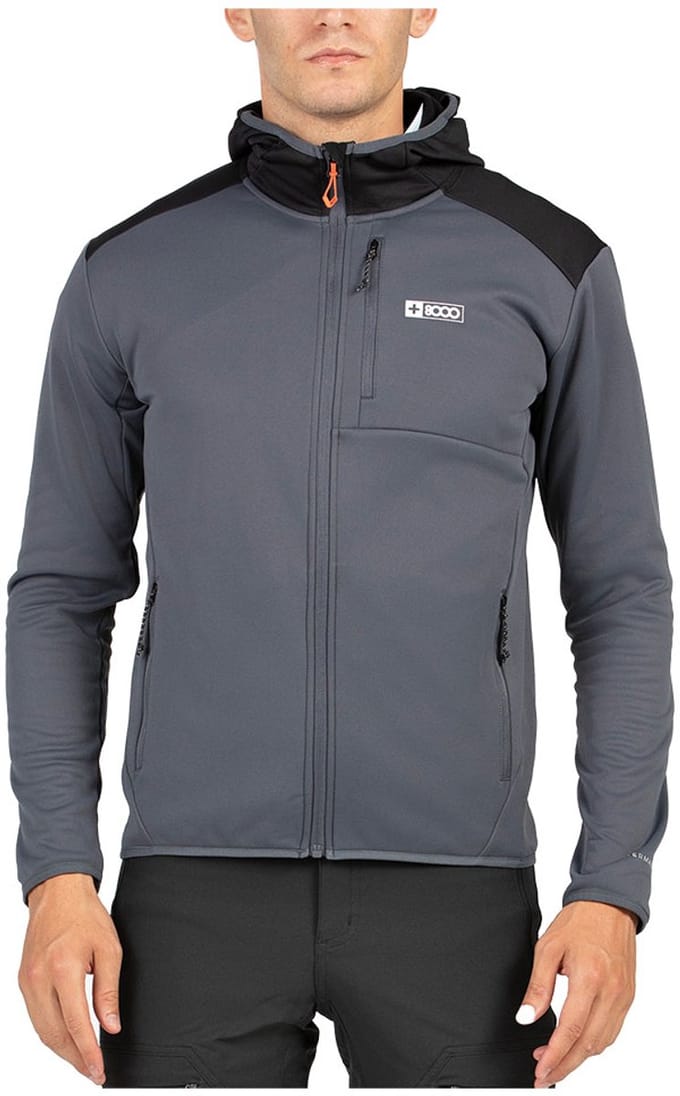 +8000 Mesi Fleece Met Volledige Rits Grijs S Man
