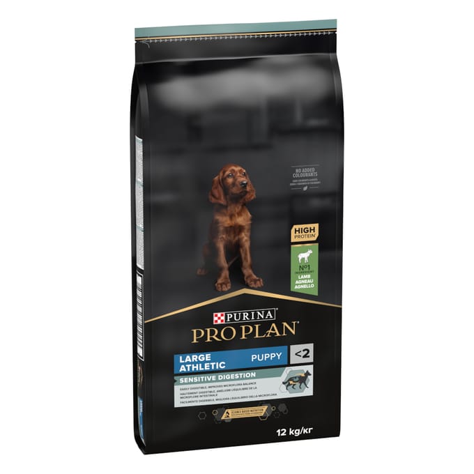 12kg PURINA PRO PLAN Large Athletic Puppy Sensitive Digestion Lamb droog hondenvoer