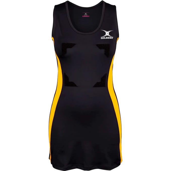 Gilbert Netball Eclipse II Hook and Loop - W 8 - Zwart / Goud