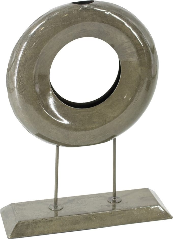Metalen ornament donut olive