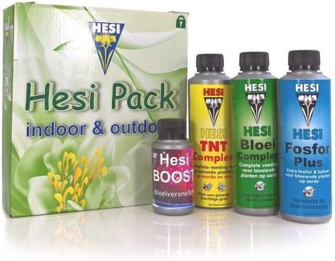 Hesi Pack Aarde - 4-pack plantenvoeding: Bloei, Boost, TNT & Fosfor