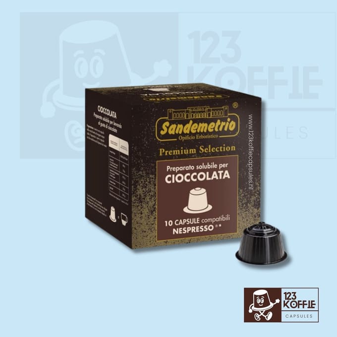 Chocolade koffie capsules Nespresso 10 st. Sandemetrio