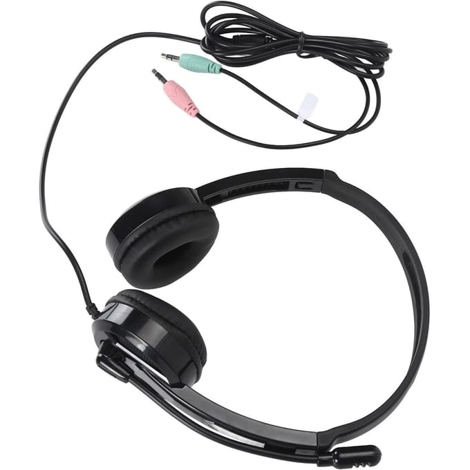 Microfoon Koptelefoon 120 Graden Draaibare Microfoon Bekabelde Headsets HiFi Luidspreker Laptop Koptelefoon