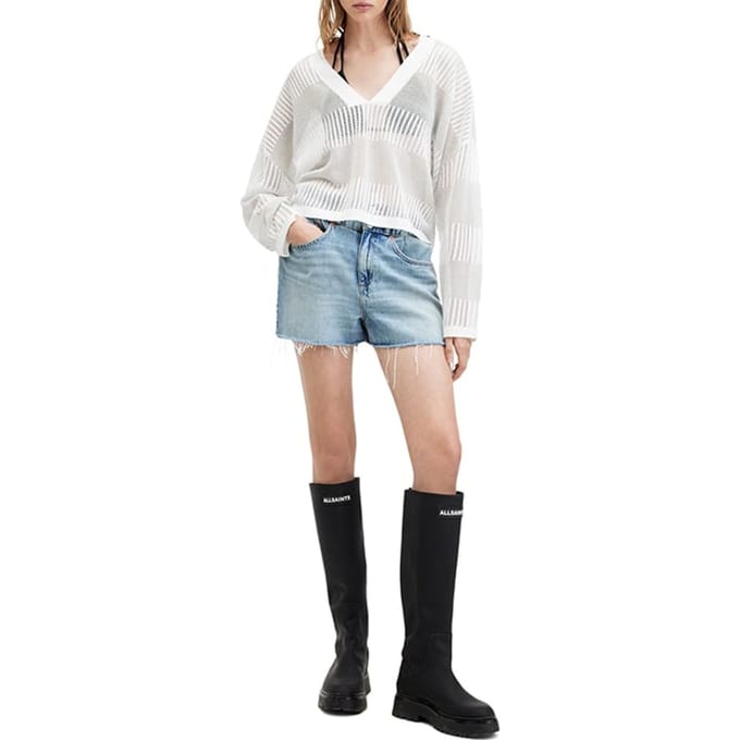 AllSaints Misha V Neck White Taglia: M | Maglioni a maglia Outlet | Donna | Bianco
