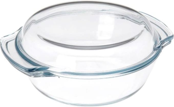 DoaBuy ovenschaal met deksel glas 23x205x8 cm - 1700 ml