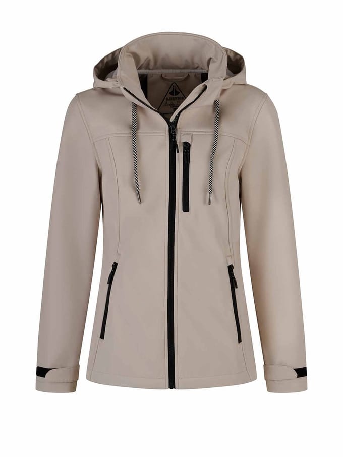 BJØRNSON Kaisa Softshell Tussenjas Dames - Winddicht - Maat 48 - Beige
