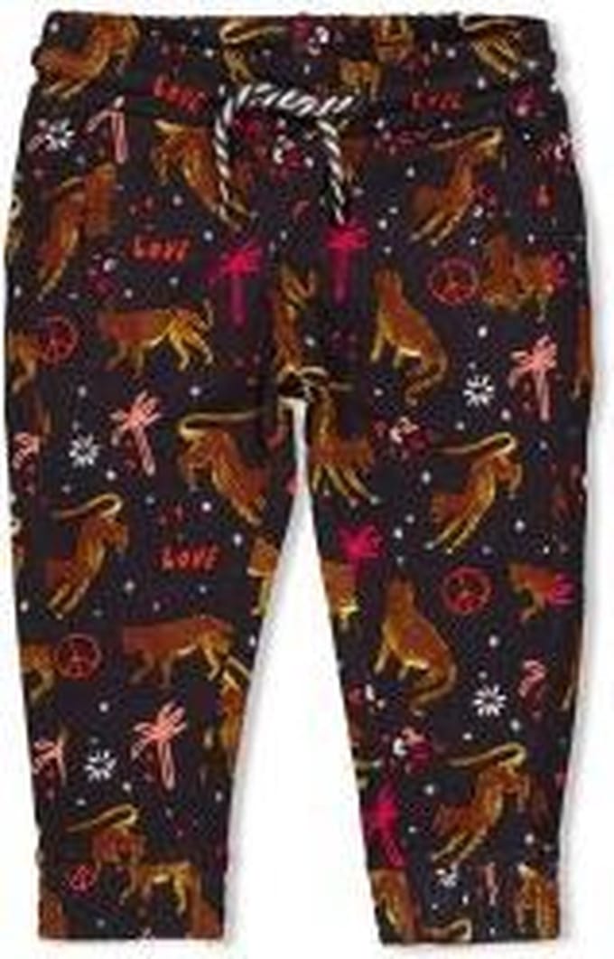 Feetje Broek AOP Whoopsie Daisy Antraciet MT. 86