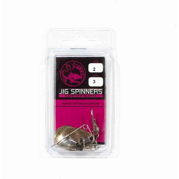 Tackle Tactics Jig Spinner Maat 2 3/pak Nikkel Colorado (5805)