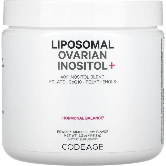 Codeage, Liposomaal Ovarieel Inositol+, Gemengde Bes, 5,2 oz (148.2 g)