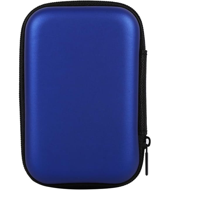 Mini Opbergtas Gadgets Organizer Draagbare Etui Voor Oortelefoon USB-stick Datakabel Hot (Donkerblauw) blue
