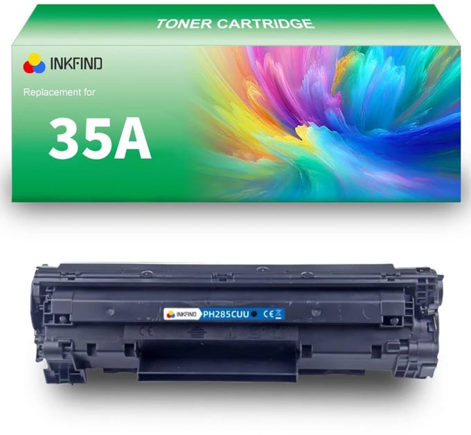 INKFIND 35A tonercartridge compatibel met HP 35A CB435A - 1-pack Zwart