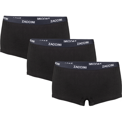 Zaccini Dames Shorts 3-pack Black-XS
