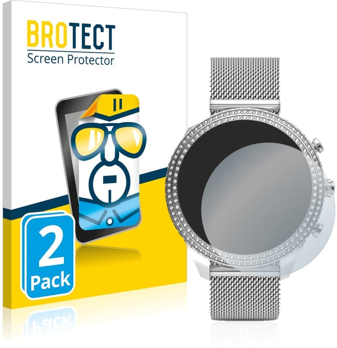BROTECT - Screenprotector voor Fossil Stella (6. Gen) - Folie Beschermfolie transparant 2 Stuks