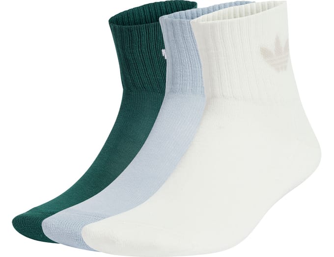 Adidas Originals Mid Ankle 3er Pack Sokken Wit