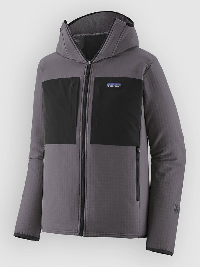 Patagonia R2 Techface Hoody Jas grijs