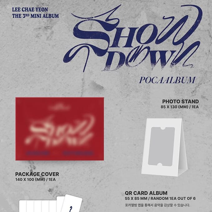 LEE CHAE YEON - SHOWDOWN POCA Album POCA ver. gray
