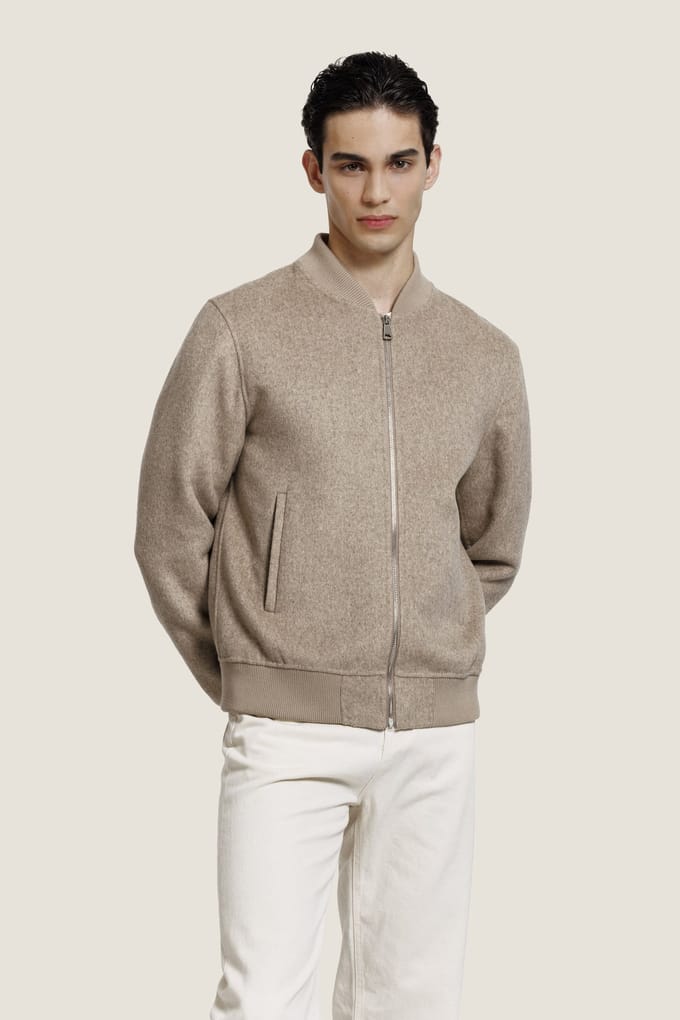 ALTER EGO Mick Jacket D Beige Melange Taglia: M | Bomber Outlet | Uomo | Marrone