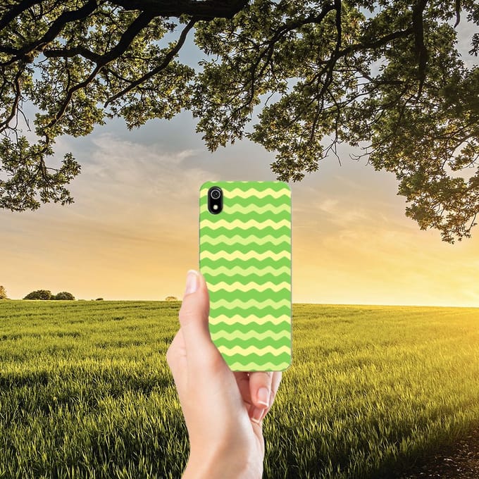 Xiaomi Redmi 7A TPU bumper Waves Green