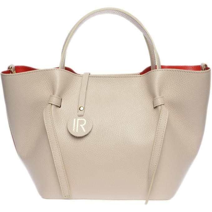 Isabella Rhea Beige Rundleer Tas