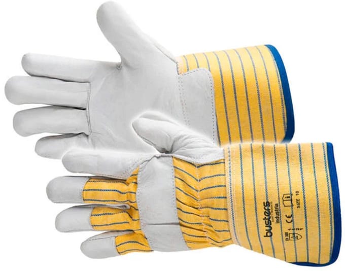 Busters Industria werkhandschoenen 10 / XL leer geel per paar