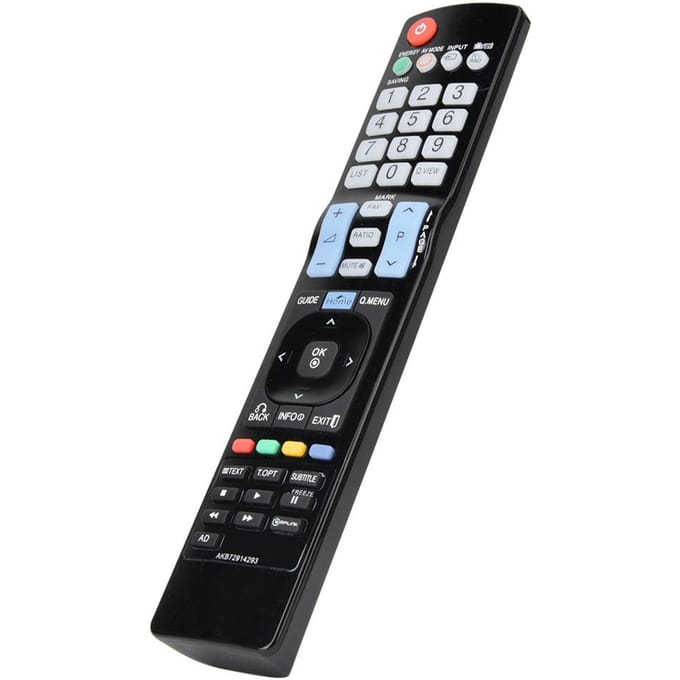 Télécommande TV Télécommande TV Universelle Remplacement pour LG AKB72914293 TV LCD black