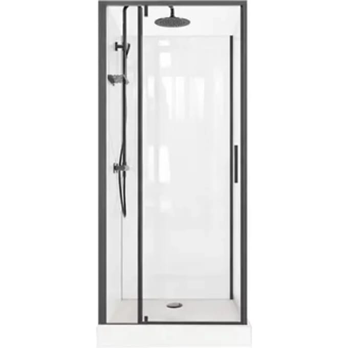 Zephyr Douchecabine 90x90x205-242,5cm Standaard Steeneffect