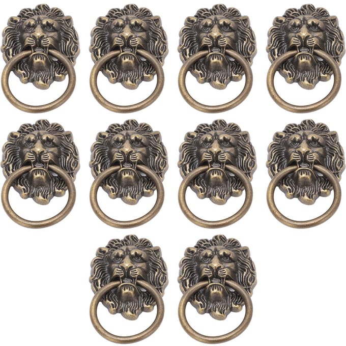 10 stuks meubelgrepen vintage speciale dierenkopvormige knoppen voor laden, sieradendozen