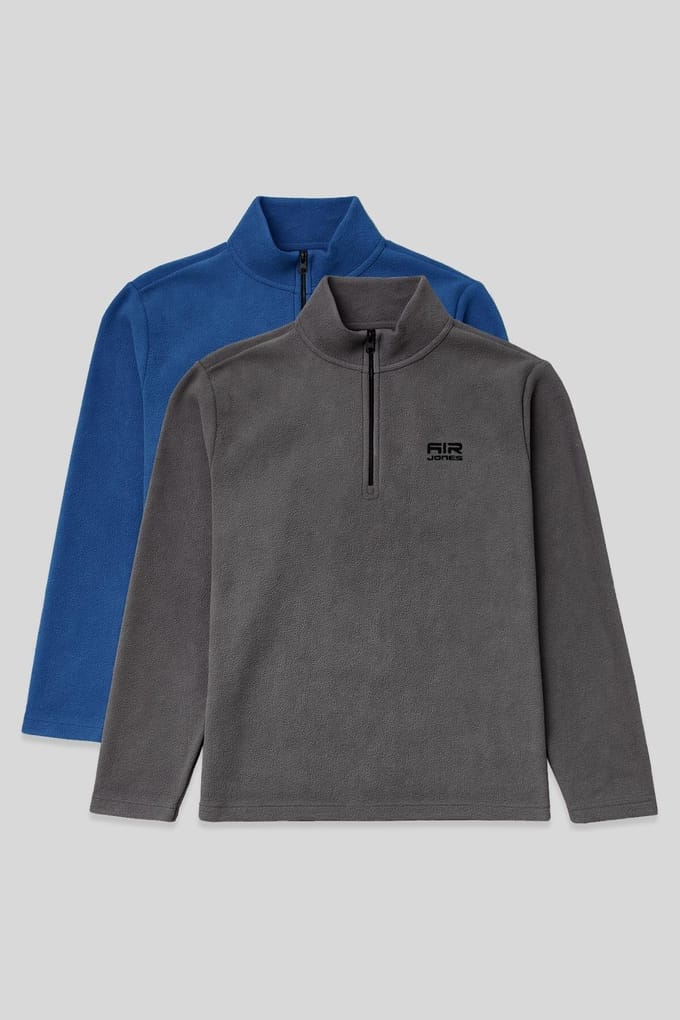 Heren Halflange Rits Pluche Sweatshirt