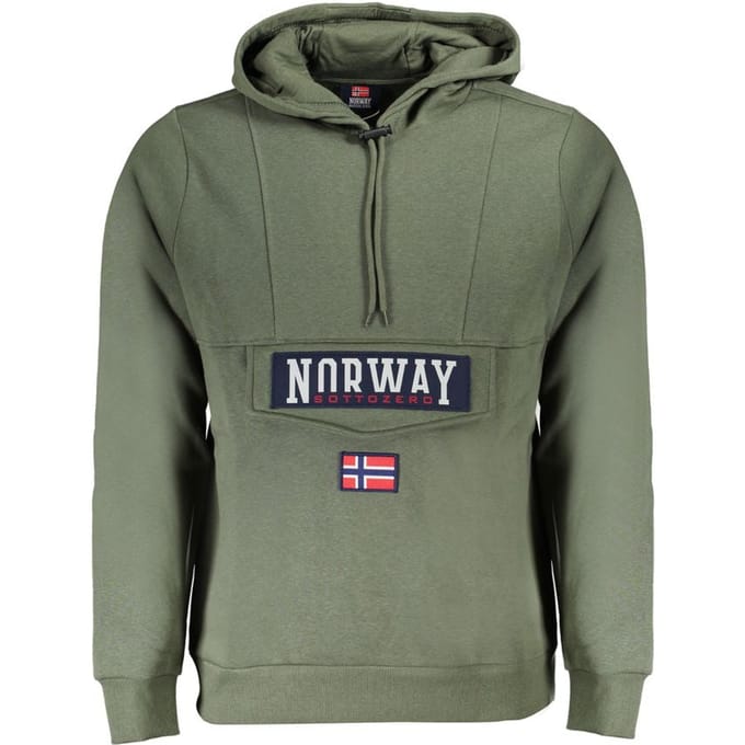 Noorwegen 1963 Groene Katoenen Heren Sweatshirt