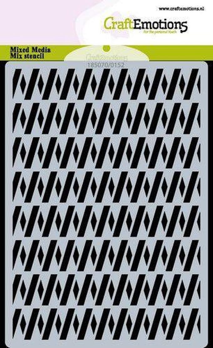 Sjabloon - Hobbysjabloon - ZigZag - A6 - CraftEmotions - Carla Creaties