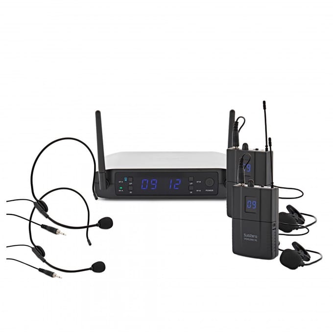 SubZero VOXLINK-2VL Lavalier en Headset Draadloos Microfoonsysteem