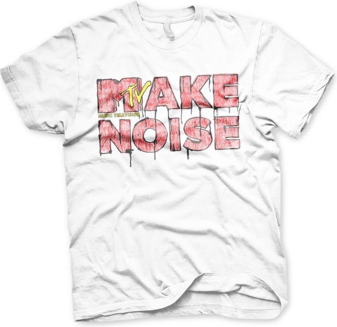 MTV Heren Tshirt -S- Make Noise Wit