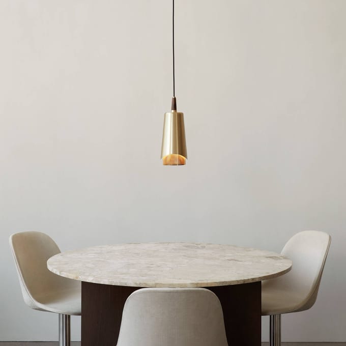 Audo Copenhagen Audo Umanoff hanglamp, messing en Walnoot