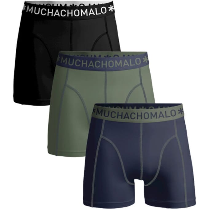 Muchachomalo - Jongens - 3-pack Boxershorts - Blauw - 122/128