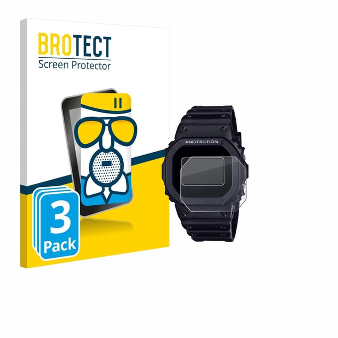 BROTECT - Screenprotector voor Casio G-Shock DW-5600RL-1 - Folie Beschermfolie Beschermglas matte 3 Stuks
