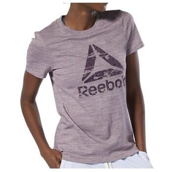 T-shirt Korte Mouw Reebok Sport TE Marble Logo Tee