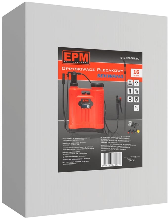 EPM Sekwana Serie - Rugspuit - 20L - Kunststof - Extra Sproeikoppen