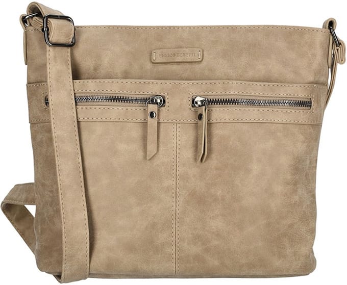 Enrico Benetti Schoudertas Nouméa Mid. Taupe