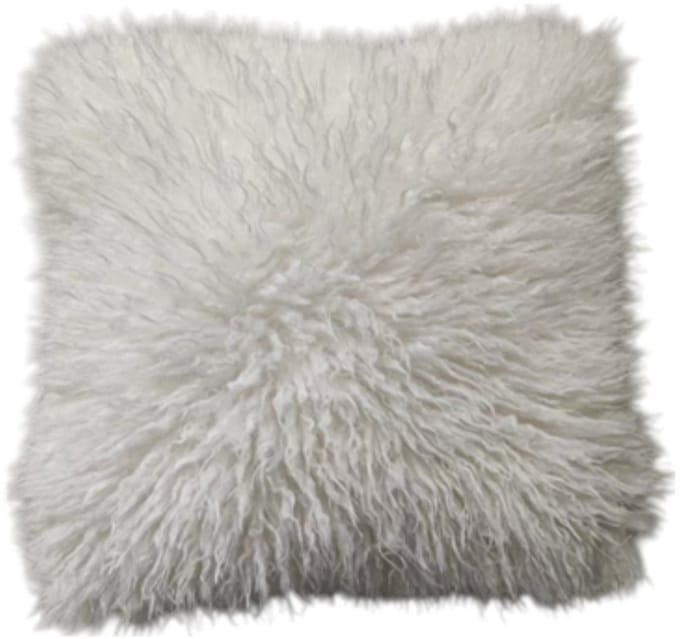 Sierkussen tibetan lamb off-white 45x45 cm