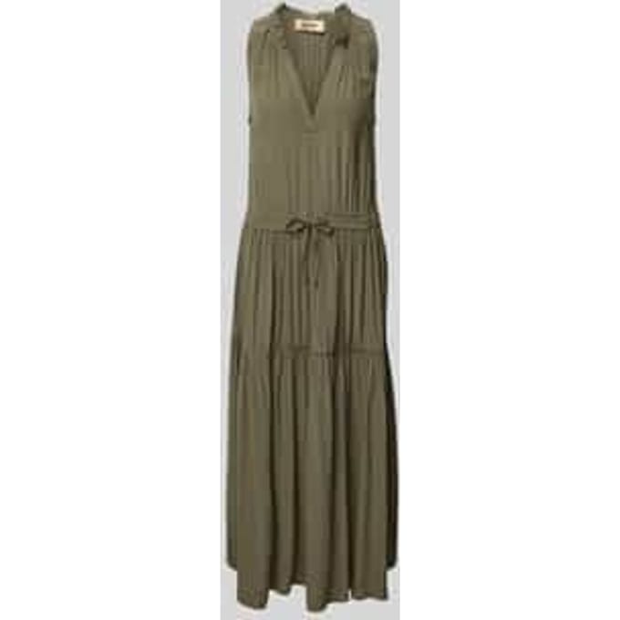 Maxi-jurk met tuniekkraag, model 'Sabri'