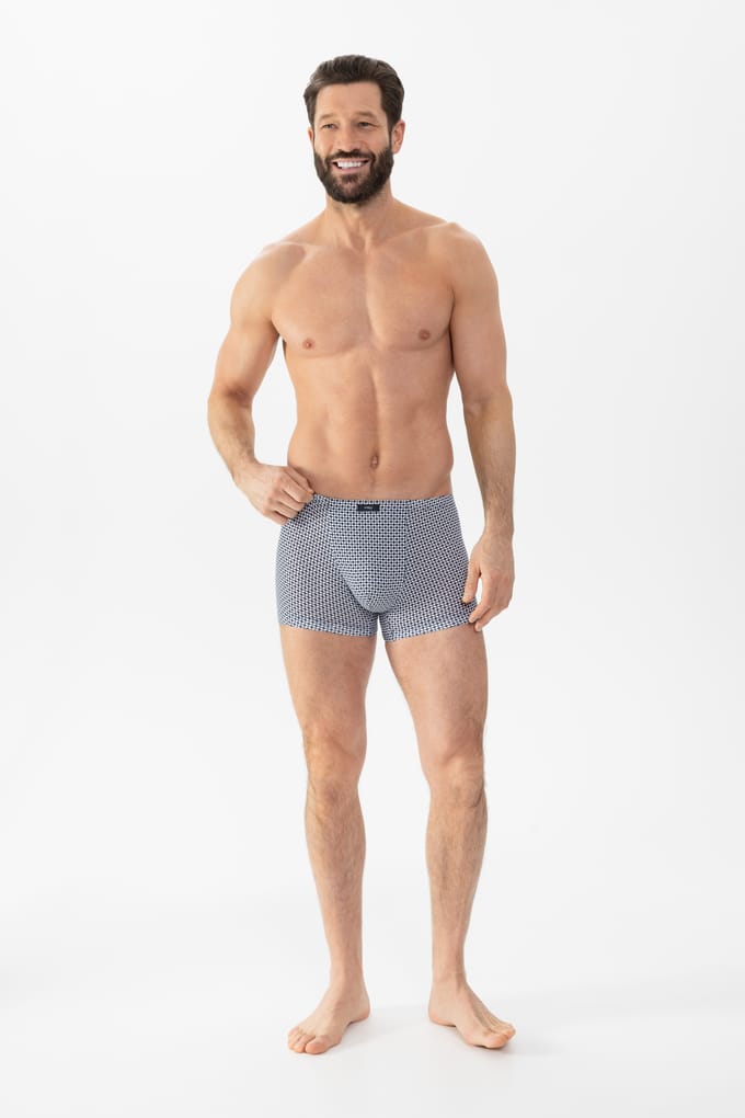 mey Herren Shorty Serie Blue Geo