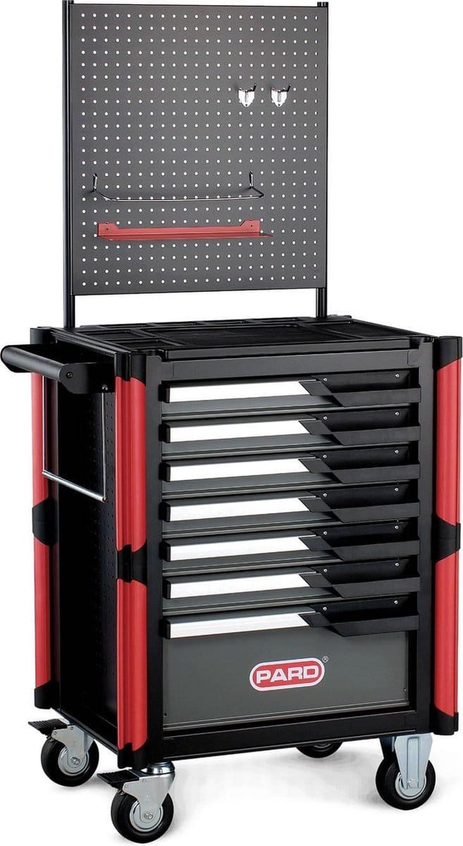 Gereedschapswagen (7-lades), medium, zwart Leeg PA50227