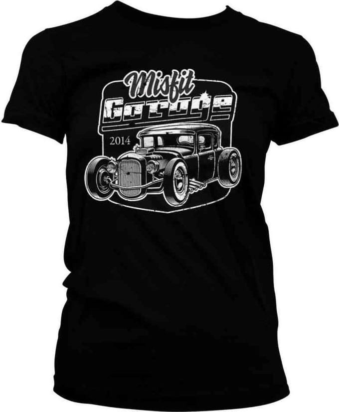 Misfit Garage Dames Tshirt -S- Rod Zwart