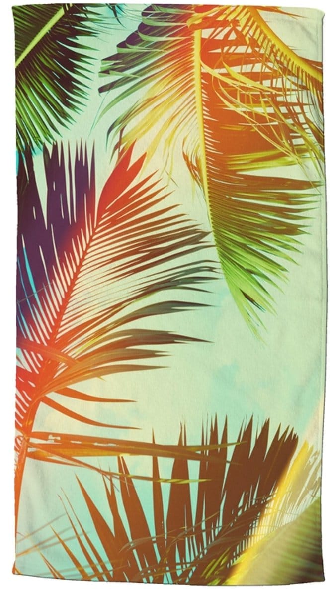 Good Morning Strandlaken "palmbladeren" - Multi - (100x180 cm) - Microfiber